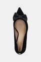 Γόβες σουέτ Lauren Ralph Lauren Lanette Bow μαύρο 802944556001.001