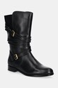 Lauren Ralph Lauren bőr csizma Briannah nem szigetelt fekete 802945680001.001