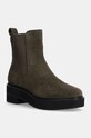 Lauren Ralph Lauren sztyblety zamszowe Adrianna słupek zielony 802951237002.301