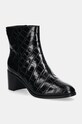 Шкіряні черевики Lauren Ralph Lauren Cassie блок чорний 802951301001.001