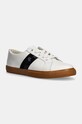 Кожаные кроссовки Lauren Ralph Lauren Janson II плоская белый 802951390001.100