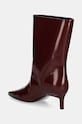 Обувь Кожаные полусапожки Calvin Klein HEEL MID BOOT 50 LTH HW0HW02151 бордо