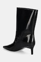 Взуття Шкіряні черевики Calvin Klein HEEL MID BOOT 50 LTH HW0HW02151 чорний