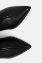 Шкіряні чоботи Calvin Klein HEEL KNEE BOOT 70 LTH чорний HW0HW02162