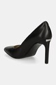 Obuwie Calvin Klein szpilki skórzane HEEL PUMP 90 LTH HW0HW02171 czarny