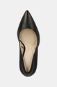 Шкіряні туфлі Calvin Klein HEEL PUMP 90 LTH чорний HW0HW02171