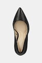 Calvin Klein szpilki skórzane HEEL PUMP 90 LTH czarny HW0HW02171