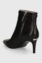 Încălțăminte Calvin Klein cizme de piele HEEL ANKLE BOOT 70 W/HW LTH HW0HW02172 negru