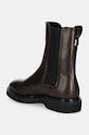 Boty Kožené kotníkové boty Calvin Klein FLAT CHELSEA BOOT LTH HW0HW02180 hnědá