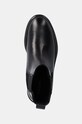Кожаные полусапоги Calvin Klein FLAT CHELSEA BOOT LTH чёрный HW0HW02180