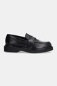 Шкіряні мокасини Calvin Klein LOAFER W/HW LTH HW0HW02182 чорний AW24
