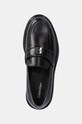 Шкіряні мокасини Calvin Klein LOAFER W/HW LTH чорний HW0HW02182