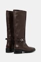 Obutev Usnjeni elegantni škornji Calvin Klein HEEL KNEE BOOT 30 W/HW LTH HW0HW02184 rjava