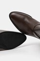 Calvin Klein ghete de piele HEEL KNEE BOOT 30 W/HW LTH HW0HW02184 maro