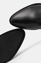 Kožené kozačky Calvin Klein HEEL KNEE BOOT 30 W/HW LTH černá HW0HW02184