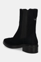 Обувки Велурени боти челси Calvin Klein HEEL CHELSEA BOOT 30 SUE HW0HW02191 черен