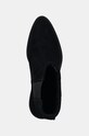 Замшеві черевики Calvin Klein HEEL CHELSEA BOOT 30 SUE чорний HW0HW02191
