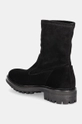 Încălțăminte Calvin Klein cizme din piele intoarsa FLAT SOCK BOOT SUE MIX HW0HW02199 negru