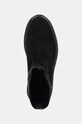 Замшевые ботинки Calvin Klein FLAT SOCK BOOT SUE MIX чёрный HW0HW02199