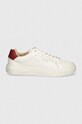Calvin Klein sneakers CUPSOLE LACE UP W/ML LTH HW0HW02201 alb AW24