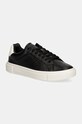 Кроссовки Calvin Klein CUPSOLE LACE UP W/ML LTH имитация натуральной кожи чёрный HW0HW02201