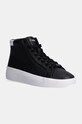 Кожаные кроссовки Calvin Klein VULC HIGH TOP LTH платформа чёрный HW0HW02213