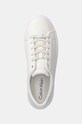 Δερμάτινα αθλητικά παπούτσια Calvin Klein VULC LACE UP LTH λευκό HW0HW02214