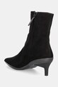 Obuwie Calvin Klein botki zamszowe HEEL ANKLE BOOT 50 SUE HW0HW02233 czarny