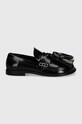 JW Anderson mocasini de piele Tassel ANW43002A.999 negru AW24