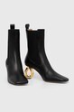Shoes JW Anderson leather chelsea boots Chain Heel ANW43021A.999 black