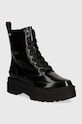Členkové topánky Tommy Hilfiger FLAG RAIN LACE UP BOOT nezateplené čierna FW0FW07953