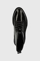 Členkové topánky Tommy Hilfiger FLAG RAIN LACE UP BOOT čierna FW0FW07953