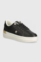 Tommy Hilfiger sneakers LUX HARDWARE COURT piele negru FW0FW07997