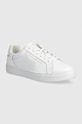 Kožené sneakers boty Tommy Hilfiger ESSENTIAL COURT SNEAKER plochá bílá FW0FW08000
