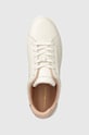 Kožené sneakers boty Tommy Hilfiger ESSENTIAL COURT SNEAKER béžová FW0FW08000