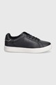 Kožené sneakers boty Tommy Hilfiger ESSENTIAL COURT SNEAKER FW0FW08000 námořnická modř AW24