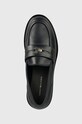 Tommy Hilfiger mocassini in pelle TH PENNY LOAFER blu navy FW0FW08029