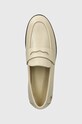 Kožne mokasinke Tommy Hilfiger FLAG LEATHER CLASSIC LOAFER bež FW0FW08030