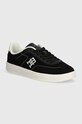 Tommy Hilfiger sneakers in pelle TH HERITAGE COURT SNEAKER SDE pelle fiore nero FW0FW08037