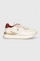 Шкіряні кросівки Tommy Hilfiger CHIC CHUNKY RUNNER FW0FW08203 бежевий AW24