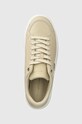 Шкіряні кросівки Tommy Hilfiger TH PLATFORM SNEAKER LTHR бежевий FW0FW08209