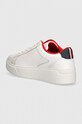 Tommy Hilfiger sneakersy skórzane TH PLATFORM COURT SNEAKER NBK biały FW0FW08210