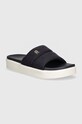 Шльопанці Tommy Hilfiger PLATFORM POOL SLIDE платформа темно-синій FW0FW08218