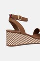 Sandale Tommy Hilfiger IM RAFFIA SANDAL FW0FW08226 smeđa