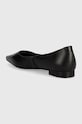 Cipők Tommy Hilfiger bőr balerina cipő TH POINTY BALLERINA FW0FW08291 fekete