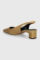 Obuća Kožne salonke Tommy Hilfiger TH MID HEEL SLINGBACK FW0FW08292 bež