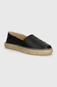 Kenzo leather espadrille sandals Boke Flower 2.0 flat black FE52ES021L78.99