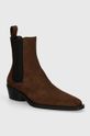 Proenza Schouler botine din piele intoarsa Bronco neizolat maro PS41030A.502