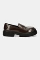 Kožené mokasíny Armani Exchange XDA005.XV878.01800 hnědá AW24