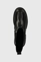 Armani Exchange ghete chelsea de piele negru XDN033.XV875.00002